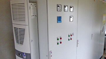 Control cabinet for the Ladenburg flood barrier